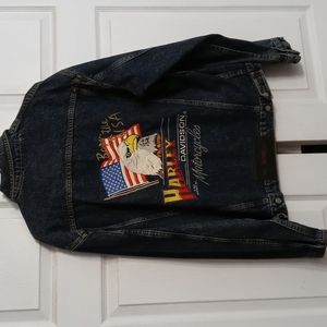 Vintage Harley Davidson Jean Jacket